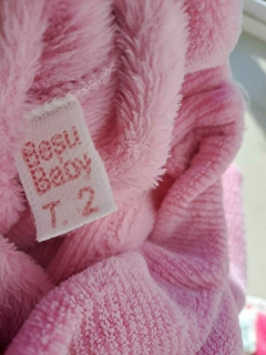Buzo rosa de algodón peludito adentro - BESU BABY - 6 meses. en internet