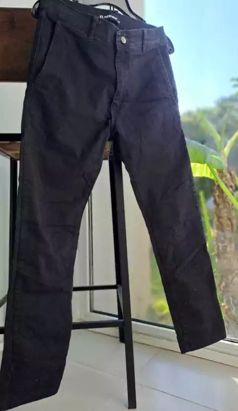Pantalón gabardina negro - ROBINSON - Talle 38