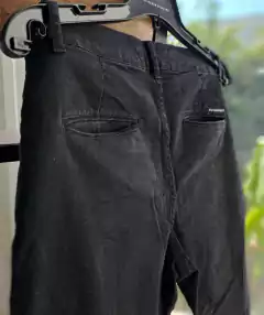 Pantalón gabardina negro - ROBINSON - Talle 38 - Lo Canto • Moda Circular