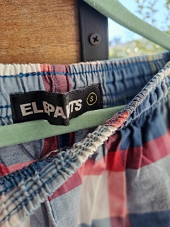 Pantalón a cuadros azul y rojo - ELEPANTS - Talle S de la marca. Parece 12 años. - comprar online