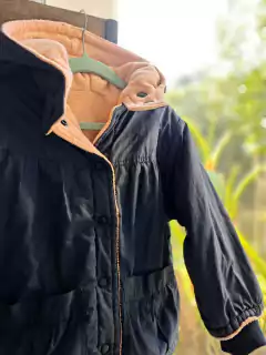 Campera azul c polar salmon interno - Talle 4 años. - comprar online