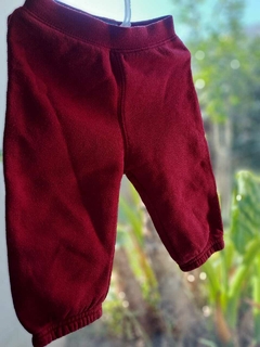 Outlet- Set: body ML rojo a rayas azules + pantalón rojo polar c oso atrás - GAP - Talle 6 a1 2 meses. en internet