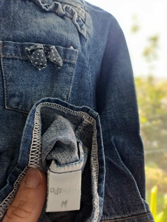 6/9M | Camisa de jean c volados - ADVANCED- Talle M (6a9 meses) - Lo Canto • Moda Circular