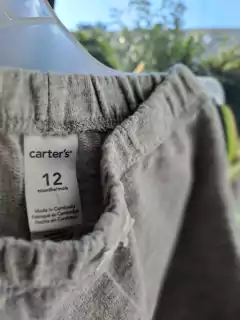 Pantalon gris c corazones violetas - CARTERS - Talle: 12 meses - comprar online