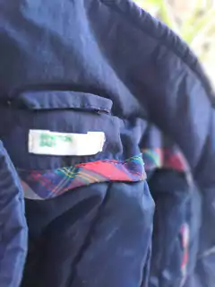 Campera azul c capucha - BENETTON - Talle 1 a 3 meses - Lo Canto • Moda Circular