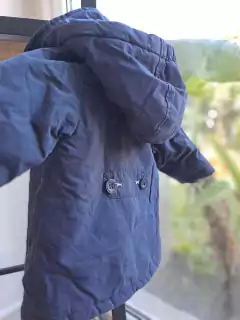 Campera azul c capucha - BENETTON - Talle 1 a 3 meses en internet