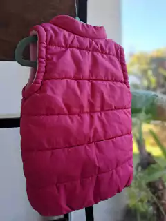 Campera Chaleco impermeable fucsia, polar rosa interno-URB baby- Talle 24 meses - Lo Canto • Moda Circular