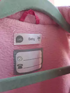 Campera Chaleco impermeable fucsia, polar rosa interno-URB baby- Talle 24 meses en internet