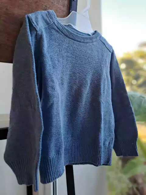 Sweater azul c hombros de algodon - YAMP -Talle 24 meses