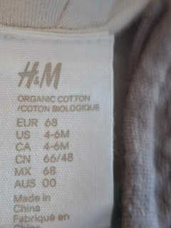 Buzo marron clarito c capucha, panal - H&M - Talle 4a6 meses en internet