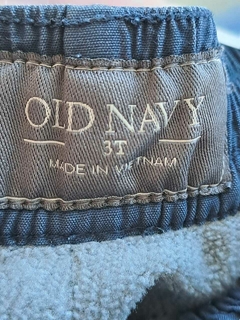 Pantalón azul cargo forrado adentro de polar. OLD NAVY. 3 años. en internet