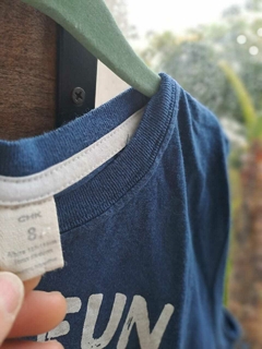 Remera SM azul c letras bcas. - CHEEKY - Talle 8 años - comprar online
