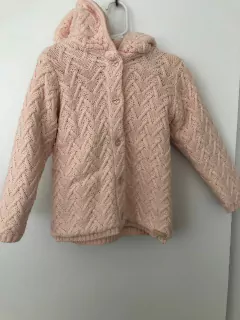 Campera tejida con corderito adentro y capucha. CHEEKY. 2 años. - comprar online