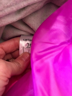 Campera lila con capucha y polar interno desmontable. CARTERS, 3 años. en internet