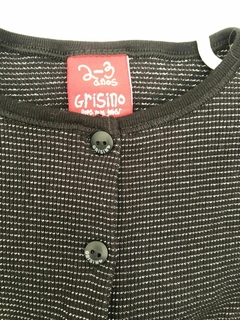 2/3A | Saquito prendido de algodón con hilos plateados. GRISINO. 2/3 años. - comprar online