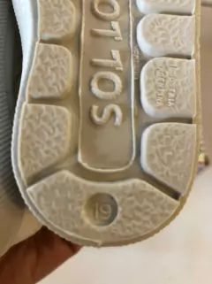 T19 | Zapatillas blancas tipo panchas. SOL LOLO. Talle 19, en internet