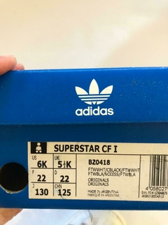 Zapatillas blancas Super Srar. ADIDAS. Talle 22. - Lo Canto • Moda Circular