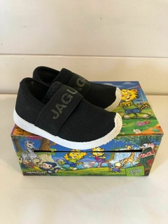 Zapatillas negras sin cordón. JAGUAR KIDS. Talle 21. - comprar online