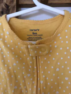Pijama amarillo con caracol de algodón. CARTERS. 9 meses. - comprar online