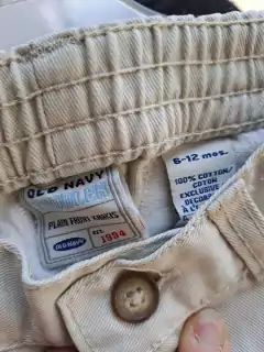 Pantalón beige gabardina - OLD NAVY - Talle 6a12 meses en internet