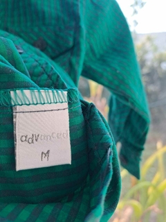 3/6M | Camisa ML a cuadros verde y azul - ADVANCED. Talle M (3a6 meses) en internet