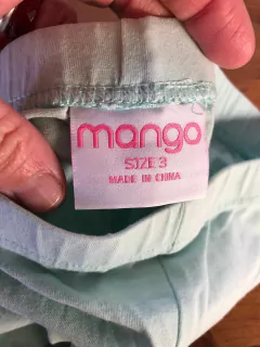 Outlet- Calza verde agua con arcoiris. MANGO. 3 años. -Manchita- - comprar online