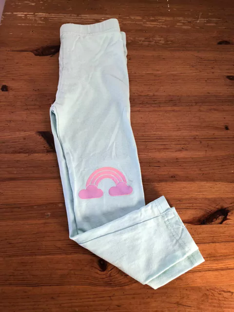 Outlet- Calza verde agua con arcoiris. MANGO. 3 años. -Manchita-