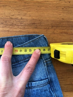 4/5A | Jean celeste wide leg deflecado. Talle 4/5 años. 27 CM de cintura. - Lo Canto • Moda Circular