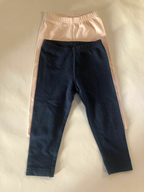Dos calzas rosa y azul. CARTERS. 9 meses.