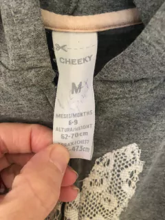 Buzo gris con capucha y conejo blanco. CHEEKY. 6/9 meses,. - comprar online