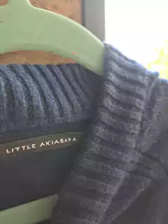 Sweater azul c aplique de bolitas de colores - LITTLE AKIABARA - Talle 6 años en internet