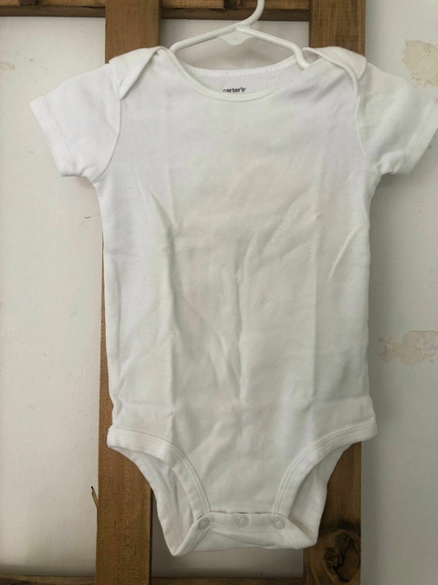 Body MC blanco. CARTERS. 18 meses.