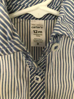 12M | Vestido a rayas azul. CARTERS. 12 meses. - comprar online