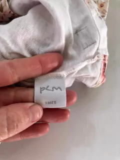 1M | Saquito de algodón con botones y flores. 1 mes. - comprar online