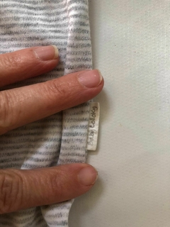 Enterito a rayas gris y rosa con cierre, Baby Coloky. Recién nacido. 1 mes. - comprar online