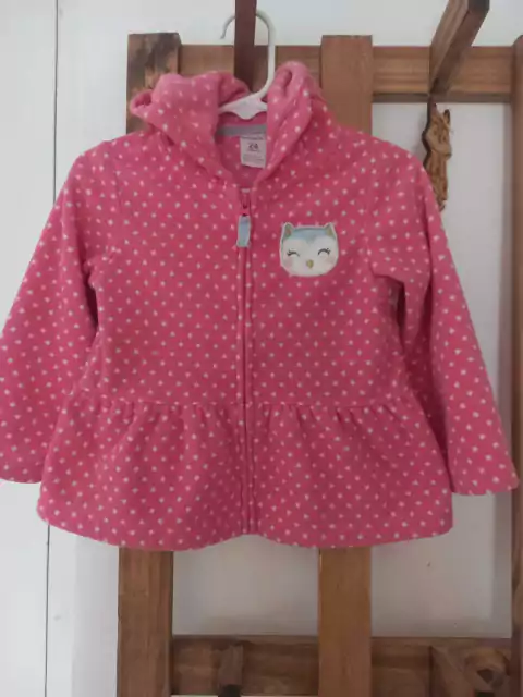 Polar rosa con lunares y búho. CARTERS. 24 meses.