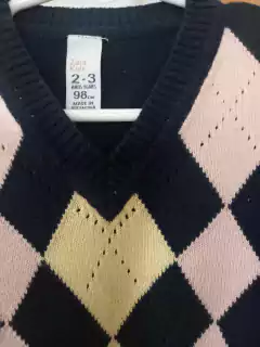 2/3A | Sweater negro con rombos. ZARA. 2/3 años. - comprar online