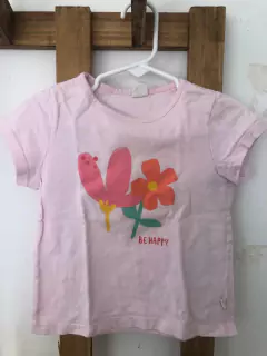 SET- Outlet- Dos remeras MC rosas con flores. CHEEKY. 3 años. - comprar online