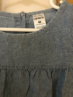 Camisa denim ML con volado. CARTERS. 4 meses. - comprar online