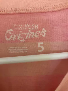 Remera a rayas rosa flúo. OSHKOSH. 5 años. - comprar online