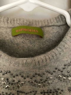 Sweater de lana gris con estrellas. RAPSODIA. 3 años. - comprar online