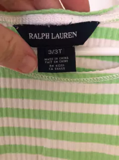 3A | Remera ML a rayas verde y blanco. POLO. 3 años. - comprar online