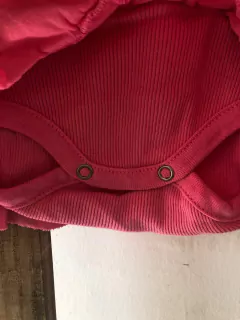 3M | Vestido rosa con body y volados. GRISINO. Talle 3 meses. en internet