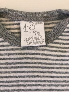 Body ML gris y blanco. GRISNO. 1/3 meses. - comprar online