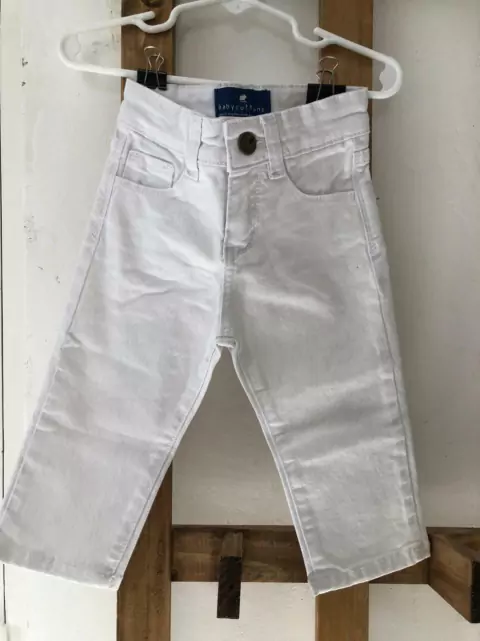 Jean blanco. BABY COTTONS. 12 meses.