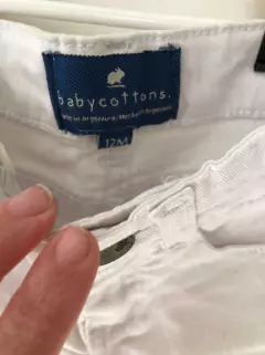 Jean blanco. BABY COTTONS. 12 meses. - comprar online