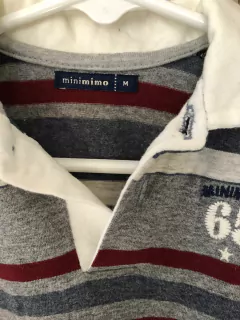 6M | Body ML chomba a rayas gris y bordo. MIMO. 6 meses. - comprar online