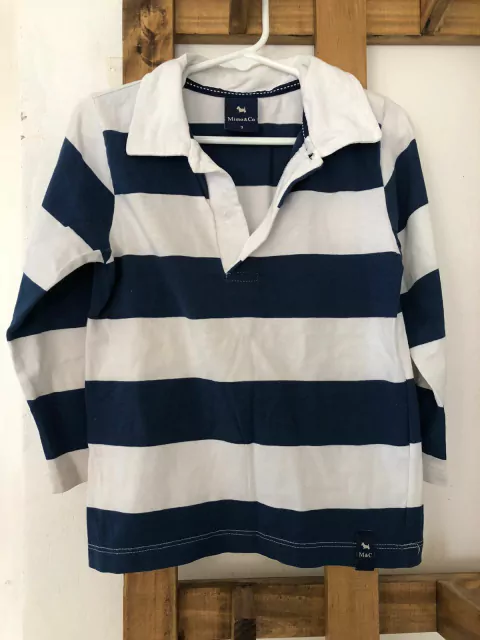 Chomba ML a rayas azul y blanca. MIMO. 3 años.