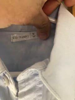 Body camisa celeste. CHEEY. 6 meses. - comprar online