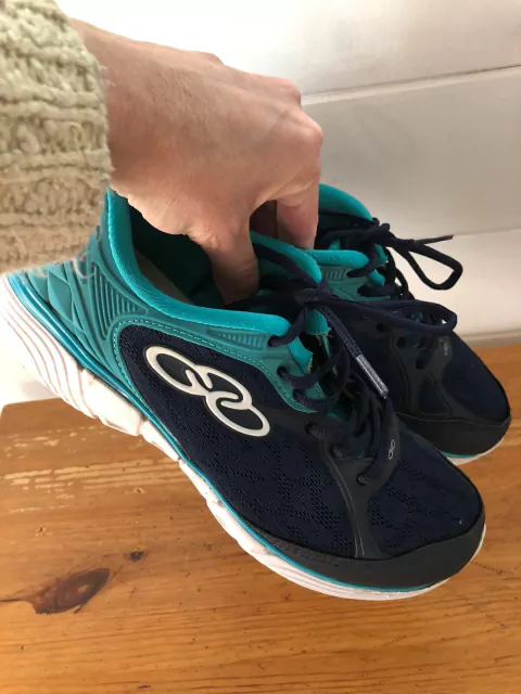 Zapatillas azules y turquesas. Olimpycus. Talle 37. Ver etiqueta.